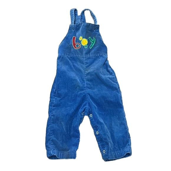 HEALTH TEX VTG 70s 80s Children’s Toddler Overalls Embroidered Zoo Animals 24mo - Picture 1 of 5